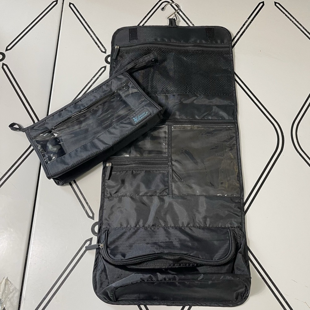 Makeup Travel Toiletries 2-Piece Bag Dorm Bathroom Organization Storage‎